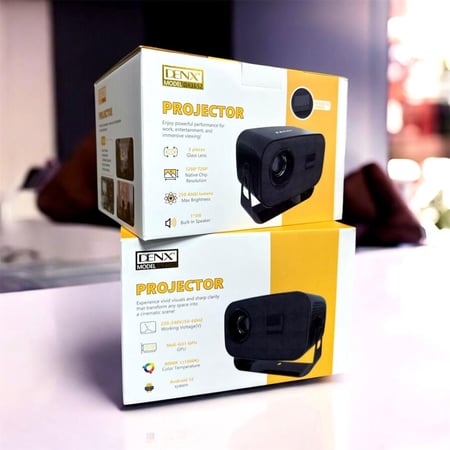 بروجكتور DENX الذكي DX3652 – تجربة سينما منزلية بنظام Android 12