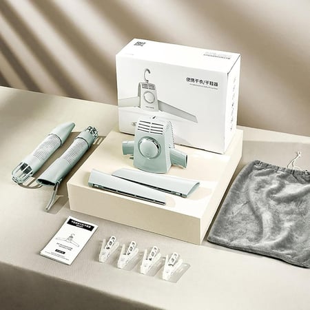 مجفف ملابس محمول 2 في 1