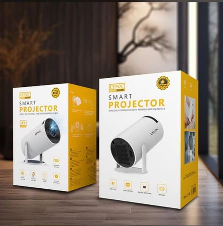 بروجكتر ذكي DENX – Smart Projector (تصميم أسطواني أنيق
