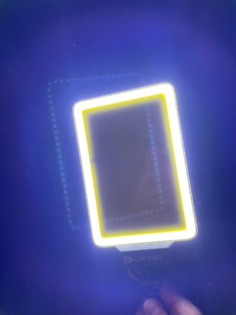 سنارة شريحتين مع ريموت تحكم- ضوء ابيض - اصفر