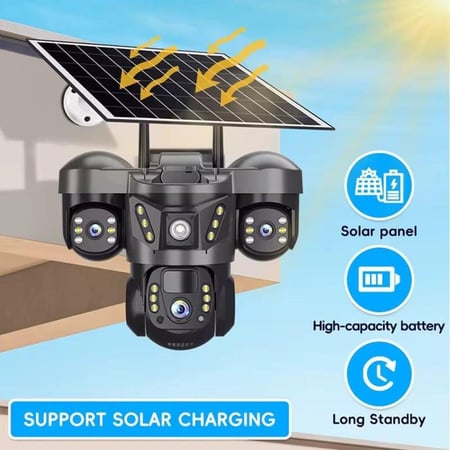 كاميرا مراقبة ذكية بالطاقة الشمسية Smart Net Camera – V380 Pro 4G Solar