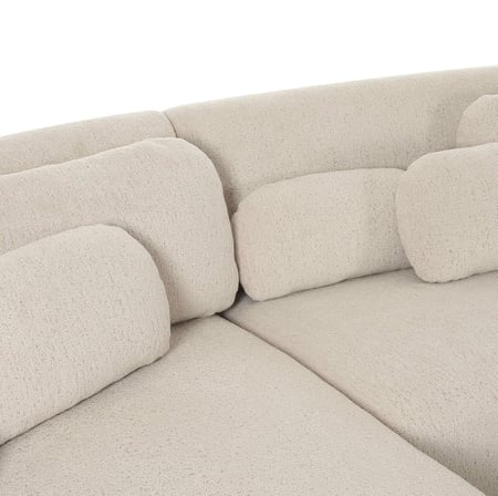 كنبة نوفال كريمي (قسم يسار)