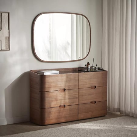 تسريحة 6 أدراج مع مرآة