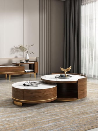 طاولة قهوة مستديرة