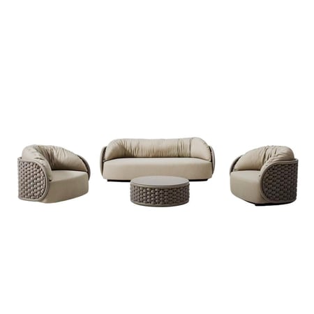 طقم أريكة خارجية من موجو مكون من 5 قطع