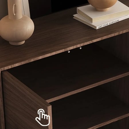 بوفيه خشبي مودرن 3 أدراج