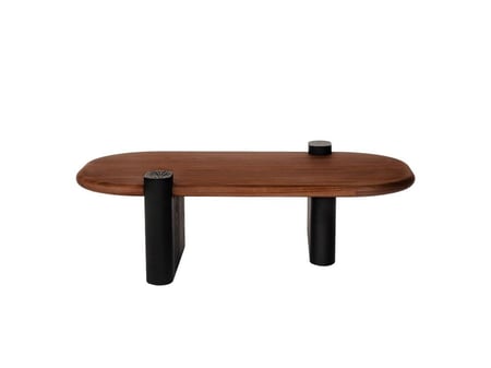 طاولة قهوة مستطيلة خشبية