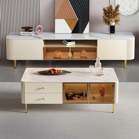 طاولة تلفزيون مودرن 200x53x40 سم