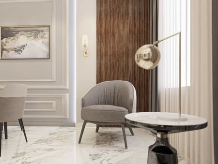 تصميم داخلي مساحة لفيلا 400م2 او اقل