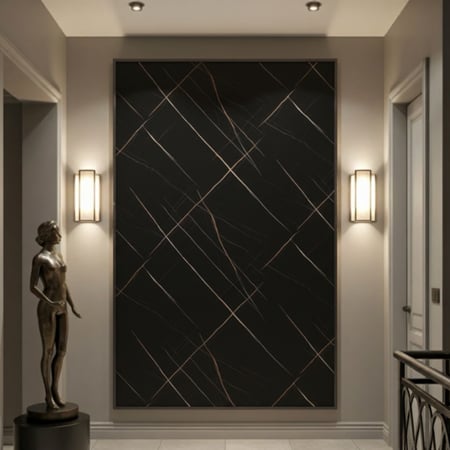 بديل رخام اسود بعروق ذهبي 8231