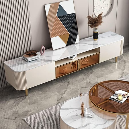 طاولة تلفزيون مودرن 200x53x40 سم