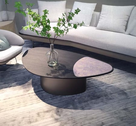 طاولة قهوة بسطح خشبي 120 سم