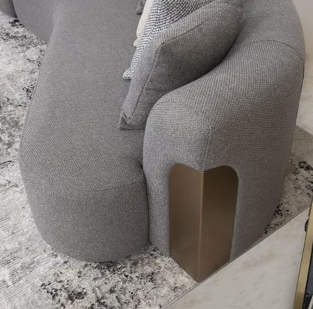 طقم كنبة زاوية 2 قطع مودرن