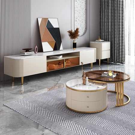 طاولة تلفزيون مودرن 200x53x40 سم