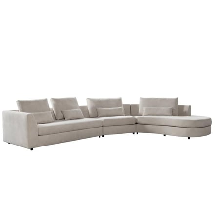 طقم معيشة كنبة مقسمة