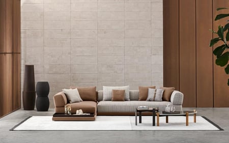 طقم "ميديتيرا" – تصميم أوروبي بتفاصيل جلدية فاخرة