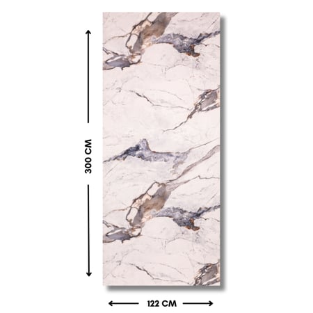 بديل رخام ابيض بعروق رمادي وبني 3056.1A