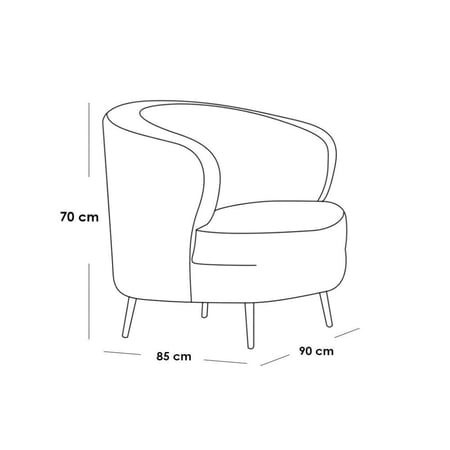 طقم غرفة معيشة خشب سويدي وقماش بوكليه 3 قطع - اوف وايت