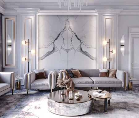 تصميم داخلي مساحة 100م2 او اقل