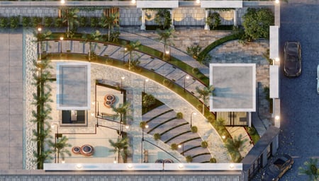 لاندسكيب خارجي مساحة  500م2 أو اقل