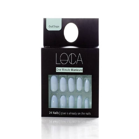 لوكا اظافر صناعية شكل اوفال رقم 17  loca nail oval shape shade 17
