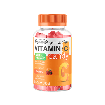 مذرنست حلوى فيتامين سي 400 مج 36 حلوى  mothernest Vitamin C 400 Candy