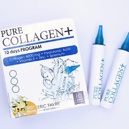 بيور كولاجين بلس بحري للبشرة والشعر والأظافر 10 امبولات pure-collagen plus