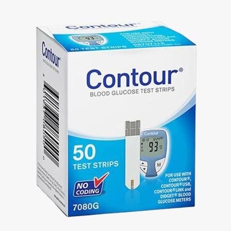 شرائط قياس السكر فى الدم كونتور 50 شريط blood glucose contour test strip 50 strips