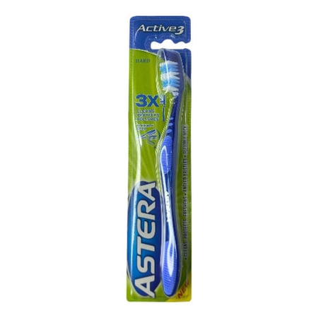 استرا فرشاة أسنان أكتيف 3 قاسي astra active 3 toothbrush - hard