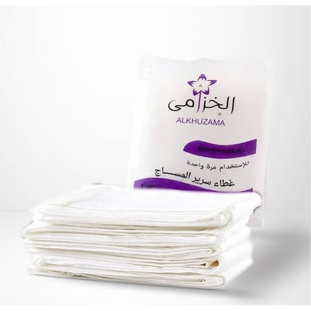 شرشف سرير مساج الخزامى بمطاط مقاس 110×210 alkhuzam massage bed sheet with elastic, size 110×210