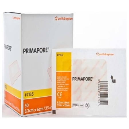 ضمادة طبية سميث & نيفيو بريما بيور 6 * 8.3 سم  smith and nephew bactigras 3 cm  8,3 cm prima pure