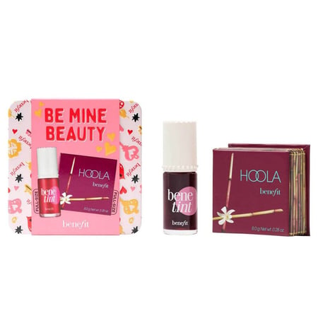 مجموعة بنفت برونزر+ تنت للخدود benefit be mine beauty matte bronzer and lip and cheek tent duo gift set