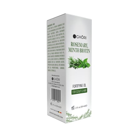 زيت الروزماري والنعناع والبيوتين للشعر 59 مل ghori rosemary, mint & biotin oil 59 ml