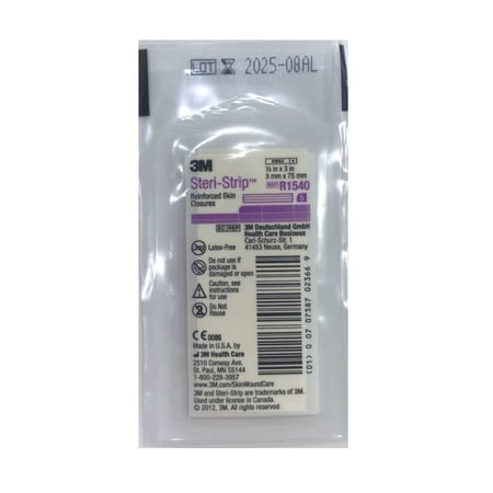 لاصق جروح r1540 ثرى ام 3 مم فى 75 مم  3m steri-strip skin closures  reinforced  r1540 -3mm x 75mm