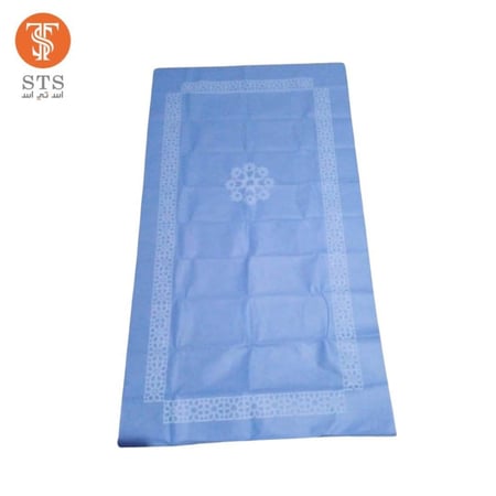 سجادة صلاة استخدام متعدد لون ازرق multi-use prayer rug, blue color 1 piece