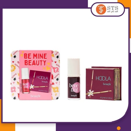 مجموعة بنفت برونزر+ تنت للخدود benefit be mine beauty matte bronzer and lip and cheek tent duo gift set