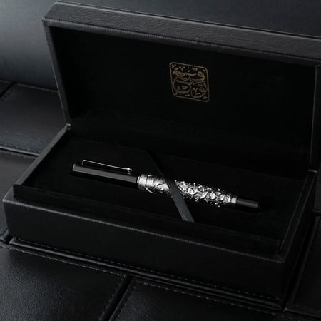 طقم قلم الضاد قلم حبر جاف قلم ريشة هدية فخمة اليوم العالمي للغة العربي