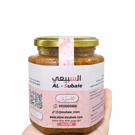 عسل خلطه خبز النحل جبلي
