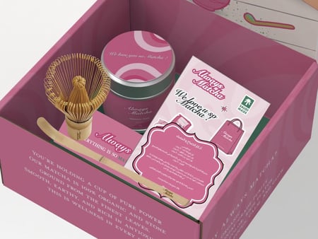 ماتشا باودر مع الادوات Matcha with  tools