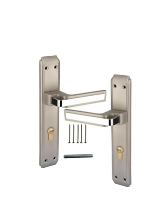 زوج مقبض باب بليت المنيوم