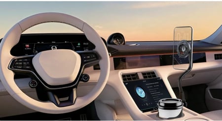 حامل الجوال للسيارة مع حامل كوب – الحل الذكي للرحلات والقيادة