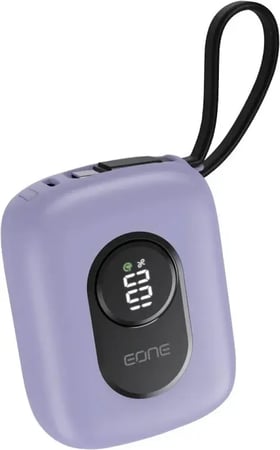 EONE Mini Power Bank 10000mAh – باور بنك صغير جداً أصغر من بطاقة الصراف بثلاث منافذ USB وشاشة رقمية