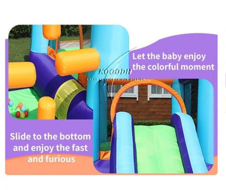 قلعة الالعاب القابلة للنفخ ، قلعة نطاط قابلة للنفخ مع زلاجة للأطفال