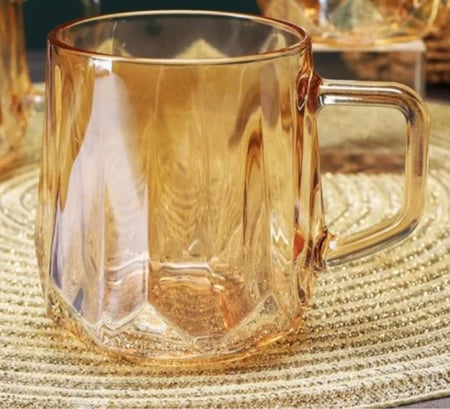 كوب زجاج سميك 350 مل