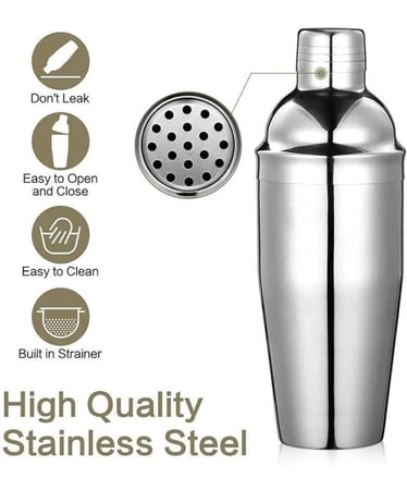 شيكر خلط ستل ستيل المشروبات 550 مل