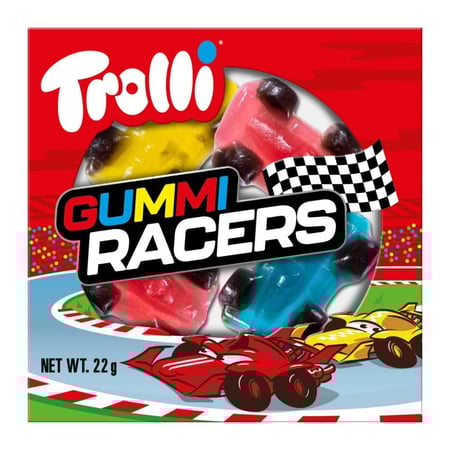 TROLLI GUMMI RACERS 22GX24 / ترولي حلوي سيارات علبه 22غ*24