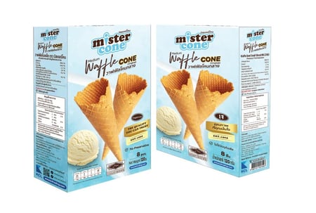 MR.CONE MEDIUM WAFFLE CONE 120G (8 PCS) / مستر كون بسكوت ايس كريم وافل حجم وسط 120غ (8 حبات)