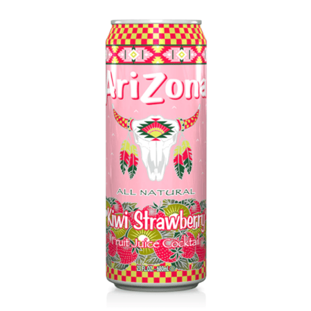 ARIZONA KIWI STRAWBERRY USA 650ML / أريزونا مشروب الشاي المثلج بنكهة الكيوي والفراولة أمريكي 650مل