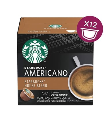 ستاربكس كبسولات دولشي غوستو امريكانو هاوس بليند STARBUCKS AMRICANO HOUSE BLEND