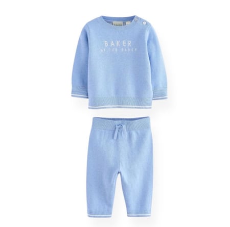 طقم محبوك ازرق من براند TEDBAKER